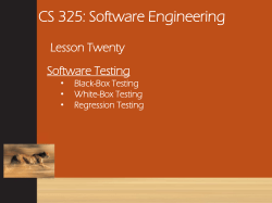 Software Testing