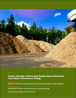 Carbon Intensity of Harvesting Residue