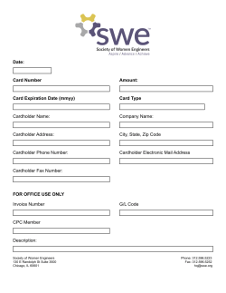 Date: Card Number Amount: Card Expiration Date (mmyy) Card