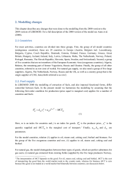 Technical documentation LIBEMOD 2009
