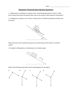 Dynamics Provincial Exam Review Questions