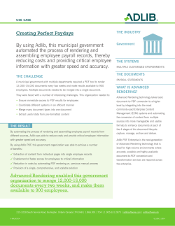 Government Use Case - Creating Perfect Payouts