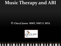 Music Therapy and ABI by Cheryl Jones MMT