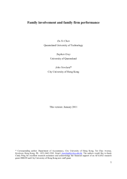 Family firms and industry characteristics