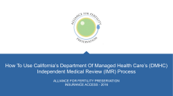 DMHC - Alliance for Fertility Preservation