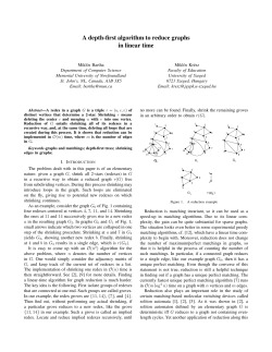 A depth-first algorithm to reduce graphs in linear time