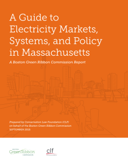 A Guide to Electricity Markets, Systems, and Policy in Massachusetts