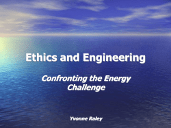 Ethics and Engineering - Yvonne Raley`s Homepage