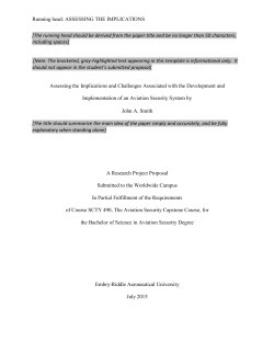 perceived versus actual risk and aeronautical decision making