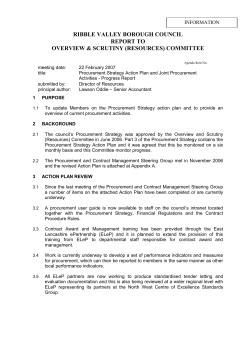 220207 Procurement Strategy Action Plan