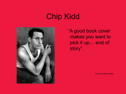 Chip Kidd - Graphic Design at Parkland College