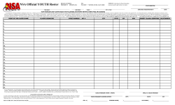 NSA YOUTH Roster - Tampa HeatWave