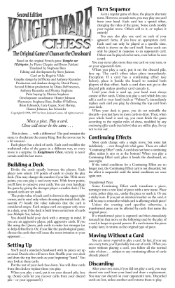 Knightmare Chess - Steve Jackson Games