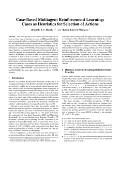 Case-Based Multiagent Reinforcement Learning: Cases