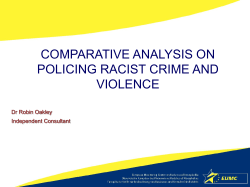 Policing racist violence: situation and trends in EU member states