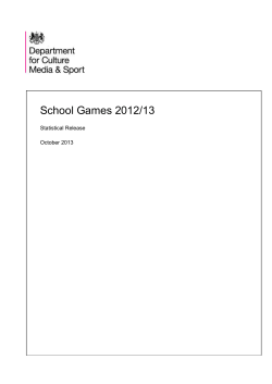 School Games 2012-13
