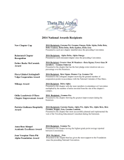 2014 National Awards Recipients