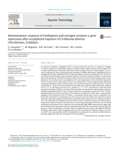 Nonmonotonic response of vitellogenin and estrogen receptor &alpha;
