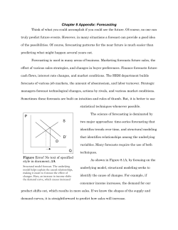 Chapter 8 Appendix: Forecasting
