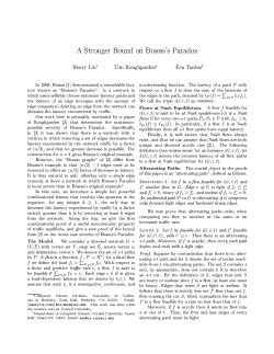 A Stronger Bound on Braess`s Paradox