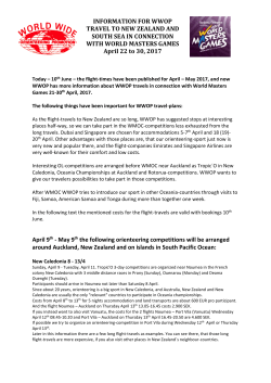 May 9 th the following orienteering competitions will be