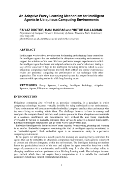 An Adaptive Fuzzy Learning Mechanism for Intelligent Agents in