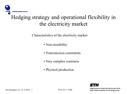 A Risk Analysis - the AXPO Portfolio Gustaf Unger 2002-06-19