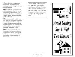 How to Avoid Getting Stuck With Two Homes