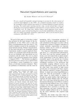 Recurrent Hyperinflations and Learning