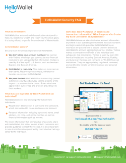 HelloWallet`s security features