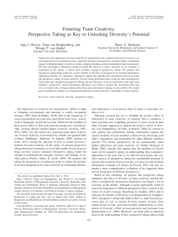 Fostering Team Creativity - UPF Barcelona School of Management