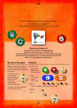 The aim of the game Contents GB