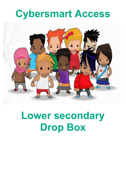 Lower secondary lesson plan - Drop box