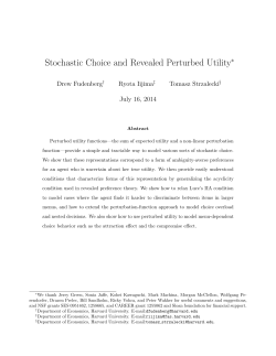 Stochastic Choice and Revealed Perturbed Utility