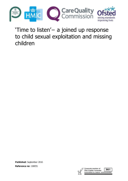 a joined up response to child sexual exploitation and