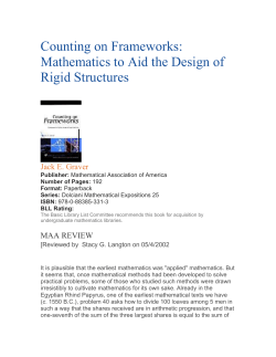 Counting on Frameworks