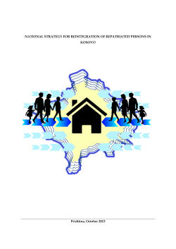 National Strategy for Reintegration of Repatriated Persons in Kosovo