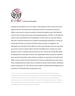 Grievance Procedure - Club Elevate Volleyball