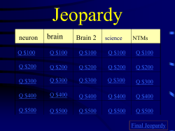 Jeopardy - Renton School District