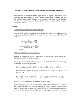 Chapter 5. Slope Stability Analyses and Stabilization Measures