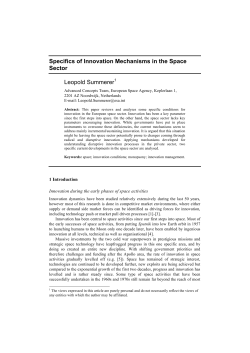ACT-RPR-0904 ISPIM Innovation and Space vers12