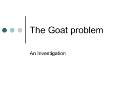 19 The Goat problem