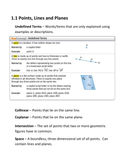 Chapter 1 Notes
