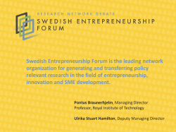 Bild 1 - Swedish Entrepreneurship Forum