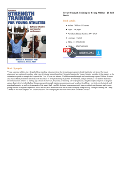 Review Strength Training for Young Athletes - 2E Full