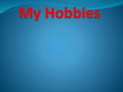 My Hoobies