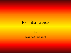 r initial