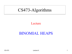 BINOMIAL HEAPS