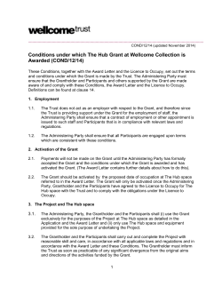 The Hub Award Grant Conditions [DOCX 152KB]