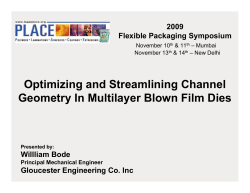 Blown Film Die Technology